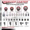 Service Caster 4'' SS Red Poly Swivel 1-1/4'' Expanding Stem Caster with Brake SCC-SSEX20S414-PPUB-RED-TLB-114 - alternate 2